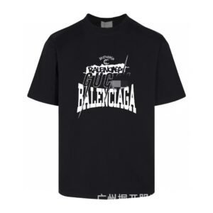Balenciaga Co-branded Street Style Black Short-sleeve T-shirt