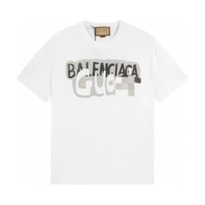 Balenciaga Co-branded Graffiti-style White T-Shirt