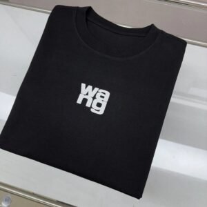 Alexander Wang Logo Street Style Black T-shirt