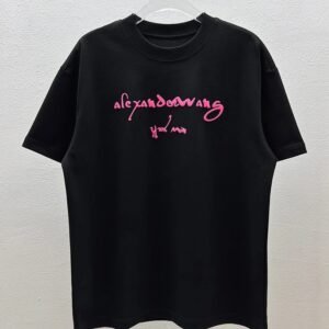 Alexander Wang Foam Print Street Style Black Short-sleeve T-shirt