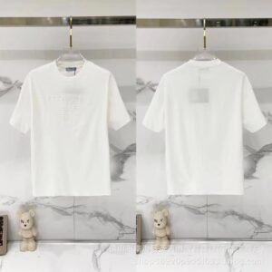 Prada Classic Collection Minimalist Style White Short-sleeved T-shirt