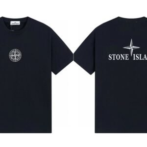 Stone Island Compass Street Style Black Short Sleeve T-shirt