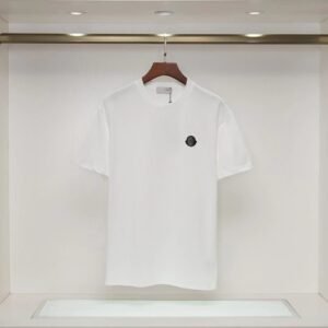 Moncler Minimalist Casual Style White Short-sleeved T-shirt