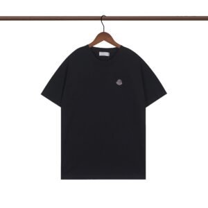 Moncler Classic Minimalist Style Black Short-sleeve T-shirt
