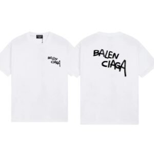 Balenciaga Graffiti Street Style White T-shirt