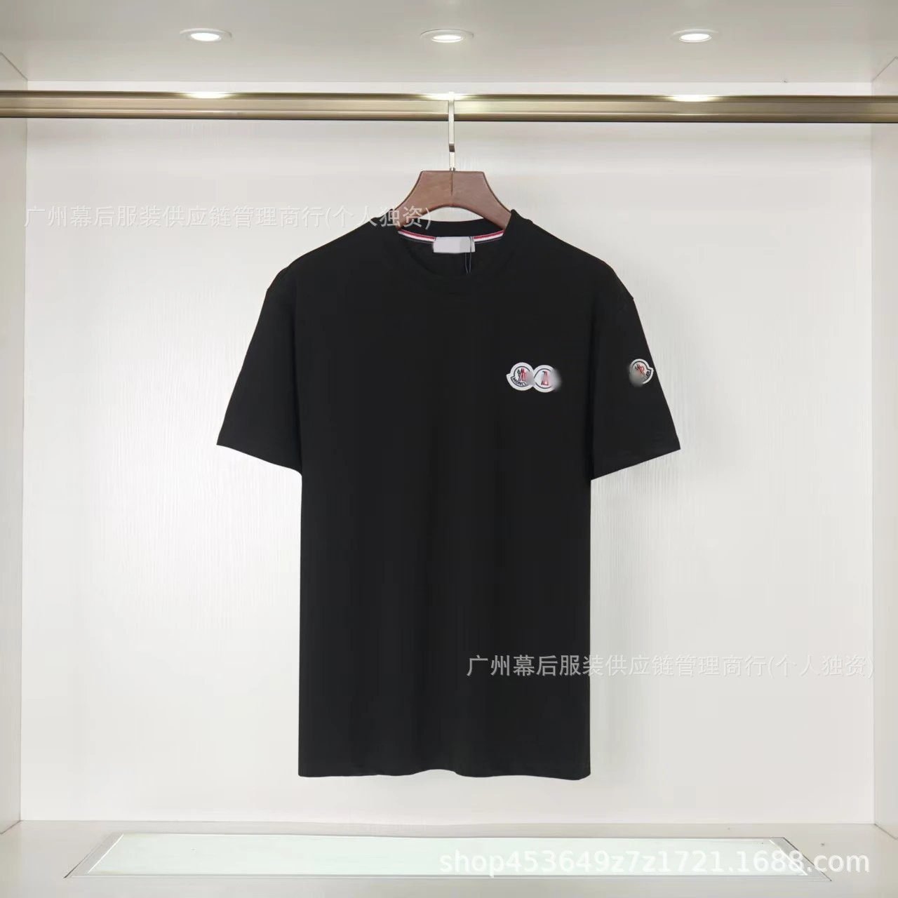 Moncler Co-branded Casual Style Black Short-sleeve T-shirt