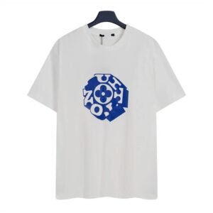 Louis Vuitton Printed Trendy Style White Short-sleeve T-shirt