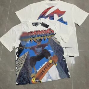 GOD Skull Skateboarding Street Style White T-Shirt