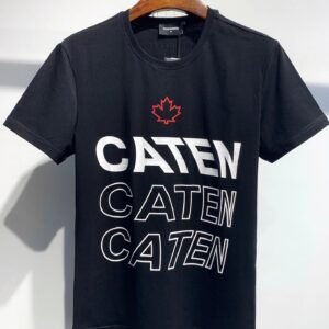 DSQ2 CATEN Printed Trendy Black T-Shirt