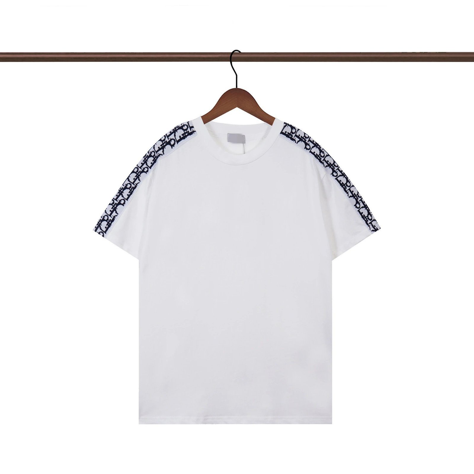 Dior Monogram Logo Tape Casual White T-Shirt