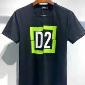 DSQ D2 Printed Street Style Black T-Shirt