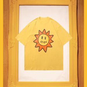 DREW Street Style Sun Smiley Face Yellow T-shirt