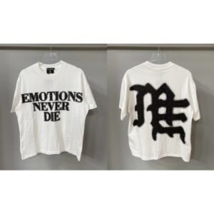 Mixed Emotion Graffiti Street Style White T-Shirt