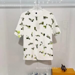 Louis Vuitton All-over Print Streetwear Style White T-Shirt