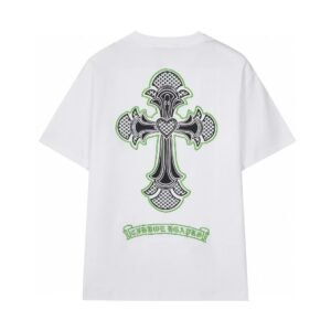 Chrome Hearts Cross Print Street Style White T-Shirt