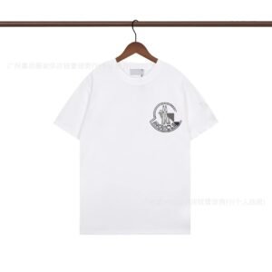 Moncler Logo Casual Style White Short-sleeve T-shirt