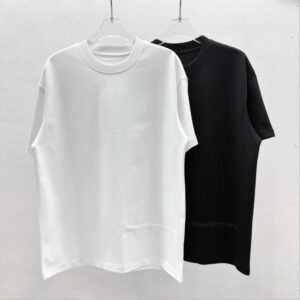 Alexander Wang Embossed Minimalist Style Solid Color T-shirt