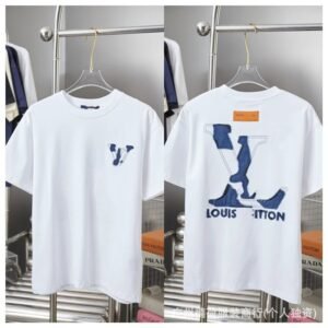 Louis Vuitton Patch Streetwear Style White Short-sleeve T-shirt