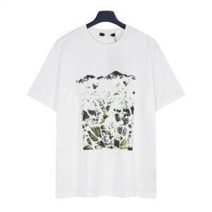 Louis Vuitton Monogram Landscape Casual Style White T-Shirt
