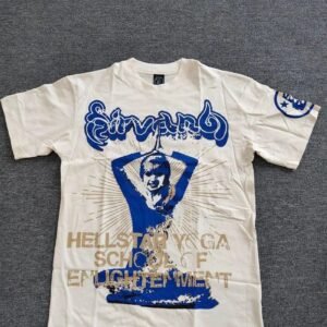 Hellstar Yoga Collection Vintage Style Off-white T-Shirt