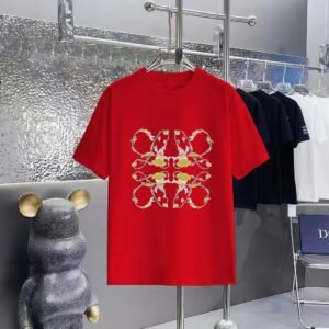 LOEWE Vintage Floral Print Red T-shirt