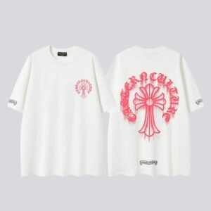 Chrome Hearts Cross Print Street Style Off-white T-Shirt