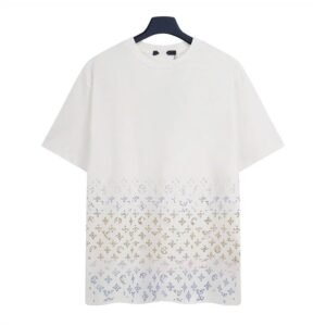 Louis Vuitton Monogram Gradient Trendy White T-Shirt