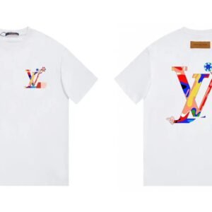 Louis Vuitton Sunflower Trendy White Short-sleeve T-shirt