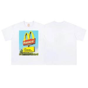 Palace x McDonald's Co-branded Street Style White T-Shirt