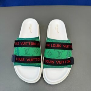 Louis Vuitton Classic Monogram Trendy Green Slide