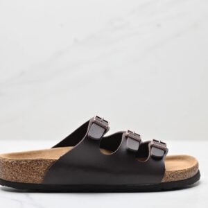 BIRKENSTOCK Casual Dark Brown Cork Slide Sandals