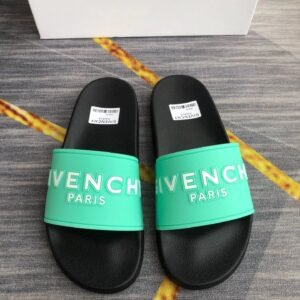 Givenchy Paris Streetwear Brand Mint Green Slides