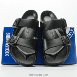 Birkenstock Classic Casual Style Black Slide Sandals