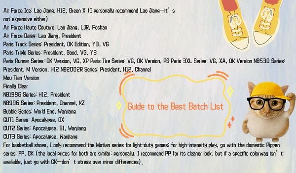 Sneaker Best Batch List - AJ4 GX Batch Example