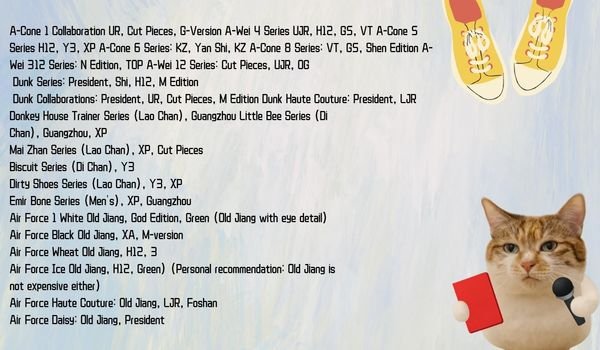 Sneaker Best Batch List - AJ3 DF Batch Example