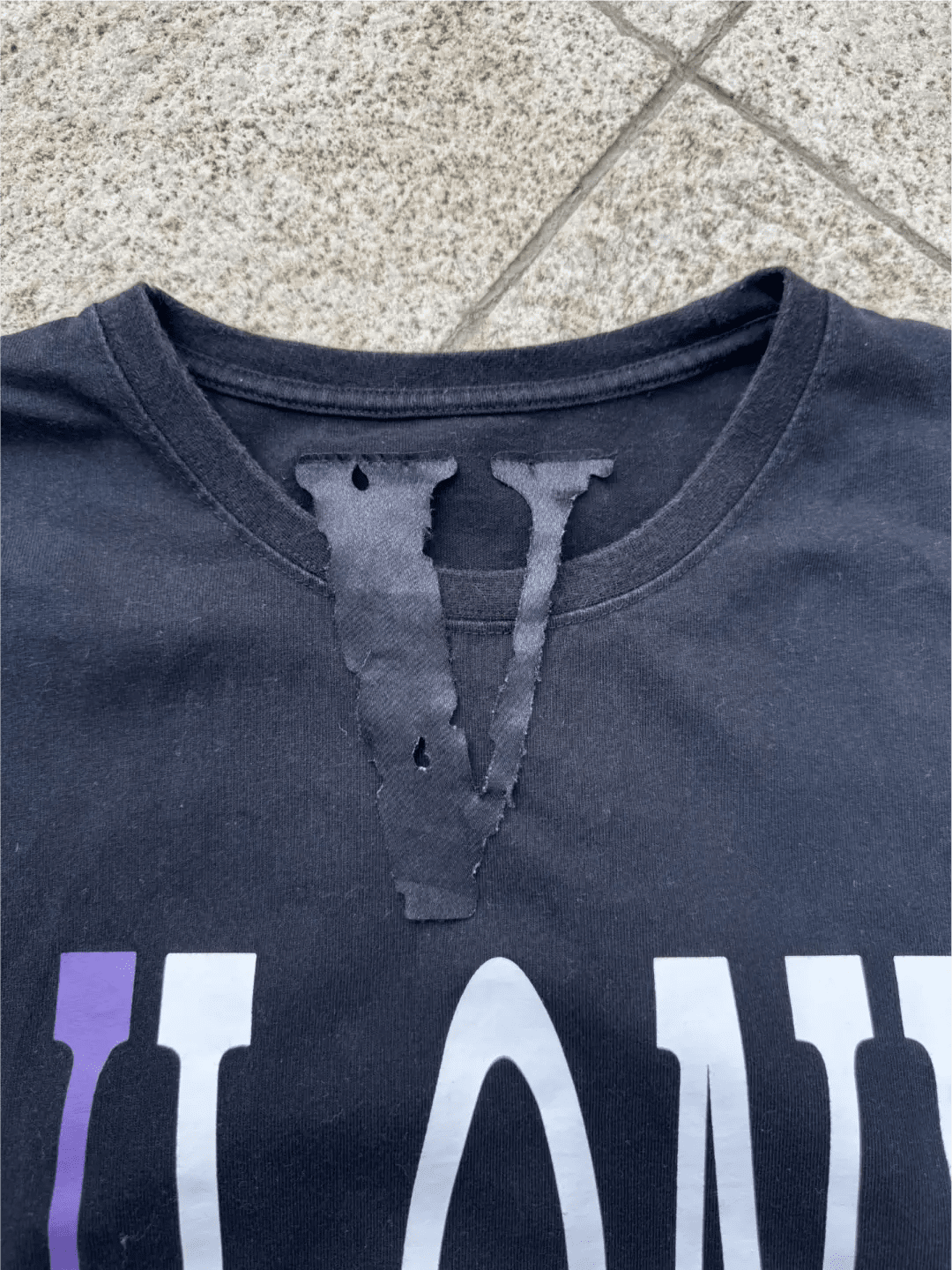 vlone t-shirt wearing effect summer outfit litbuy spreadsheet t-shirts recommendation