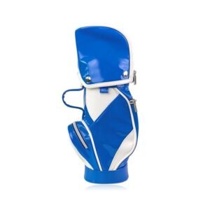 Blue Mini Golf Bag Wine Bottle Holder