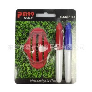 PGM Red Rubber Golf Tee Set