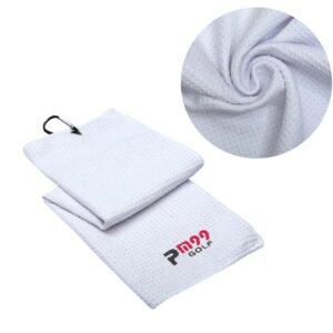 PGM White Microfiber Golf Towel