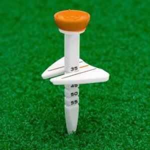 Orange Adjustable Height Golf Tee