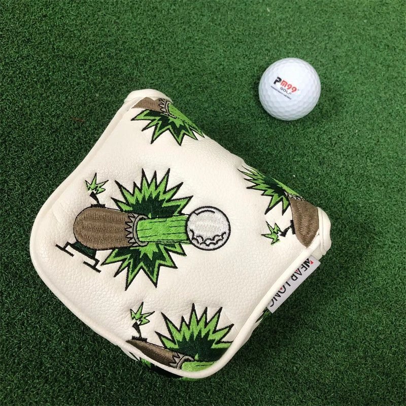 NEARLONG Acorn Embroidered Mallet Putter Cover Square