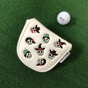Skull Pattern Mallet Putter Cover semicircle