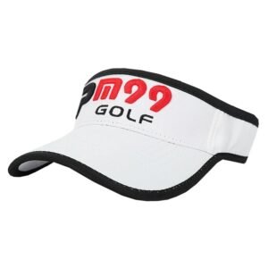 PGM White and Red Golf Visor