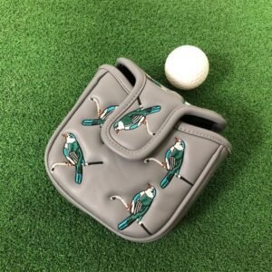 NEARLONG Bird Embroidered Mallet Putter Cover