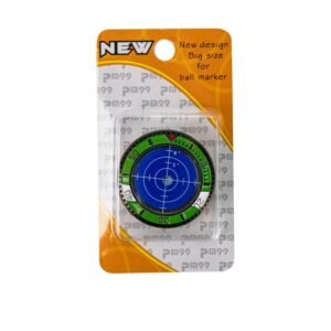 Green and Blue Target Golf Ball Marker