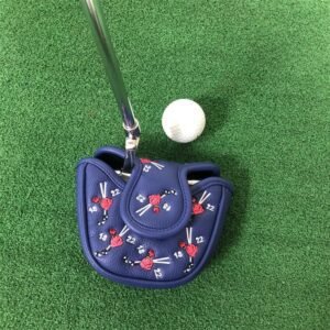 NEARLONG Poker Pattern Mallet Putter Cover