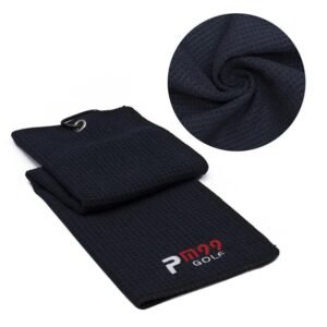 PGM Black Microfiber Golf Towel