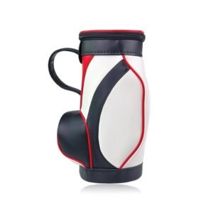 Black and Red Mini Golf Bag Wine Bottle Holder