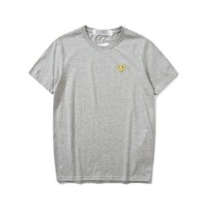Comme des Garcons PLAY 2021-53 Gray Style 2153 Heart Logo T-Shirt Training Look