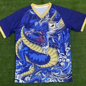 Real Madrid Blue Dragon Soccer Jersey Fan Wear